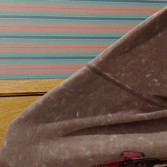 Mushroom & Butterfly relaxed fit, drop shoulder, distressed sweatshirt XL - Picture 6 of 8